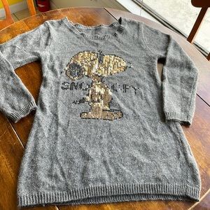 Beautiful and rare Snoopy grey mohair sweater. Woman’s size small